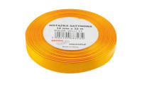 Wstążka satynowa 12mmx32m żółta Brewis